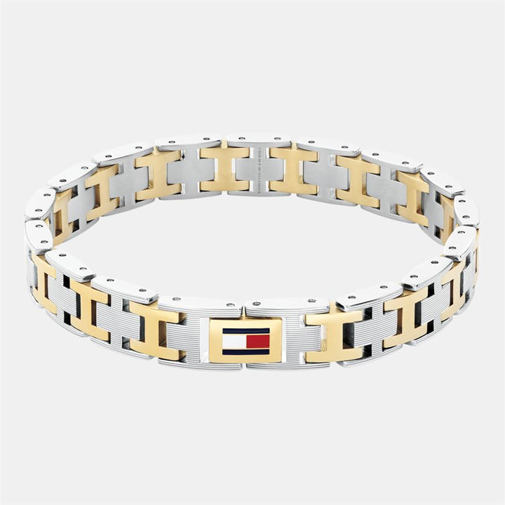 Tommy Hilfiger Men's Silver ’S Bracelet, Sports Direct