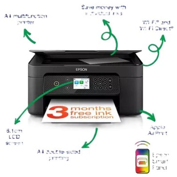 White - Epson - Expression XP-4200 A4 Multifunction Wireless Inkjet printer