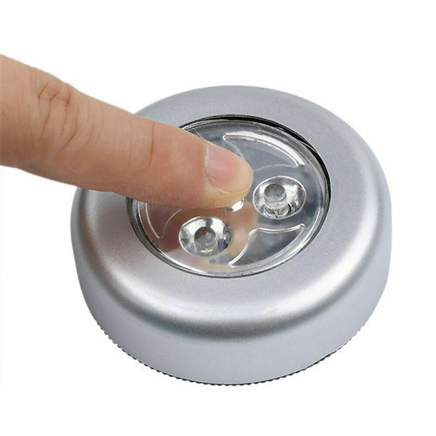 Silver - Dekton - Dekton 3 Pack LED Touch Lights