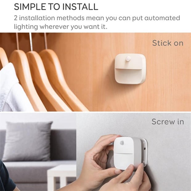 White - Dekton - Dekton Indoor Motion Sensor Light