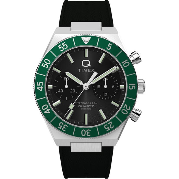 Silver/Black - Timex - Men's Continental Quartz Analogue Watch