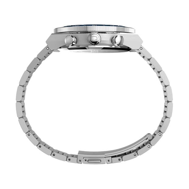 Silver/Blue - Timex - Men's Continental Quartz Analogue Watch