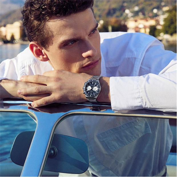 Silver/Blue - Timex - Men's Continental Quartz Analogue Watch
