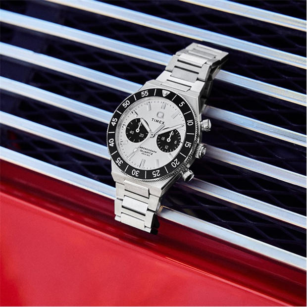 Silver/Black - Timex - Men's Continental Quartz Analogue Watch