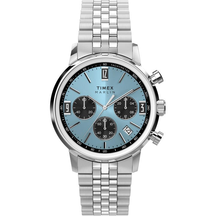 Timex Men's Blue Marlin Quartz Analogue Watch in Size 40 mm, Sports Direct