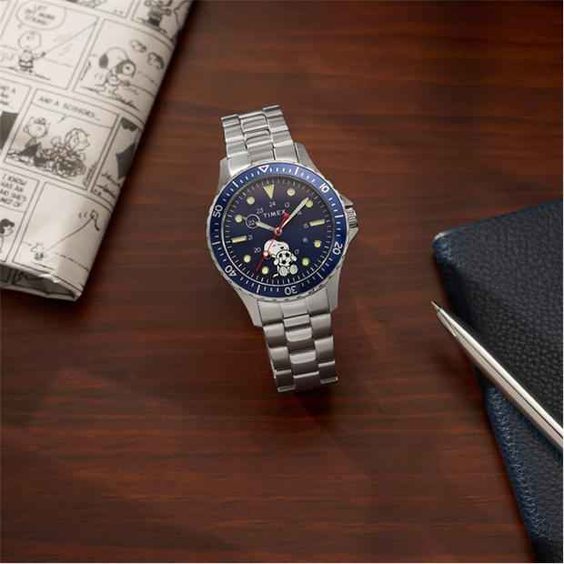 Blue/Steel - Timex - Men's Peanuts Analogue Quartz Watch