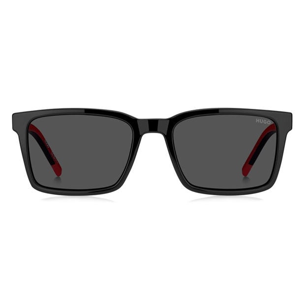 Black - Hugo - Men's Rectangular Wayfarer Sunglasses