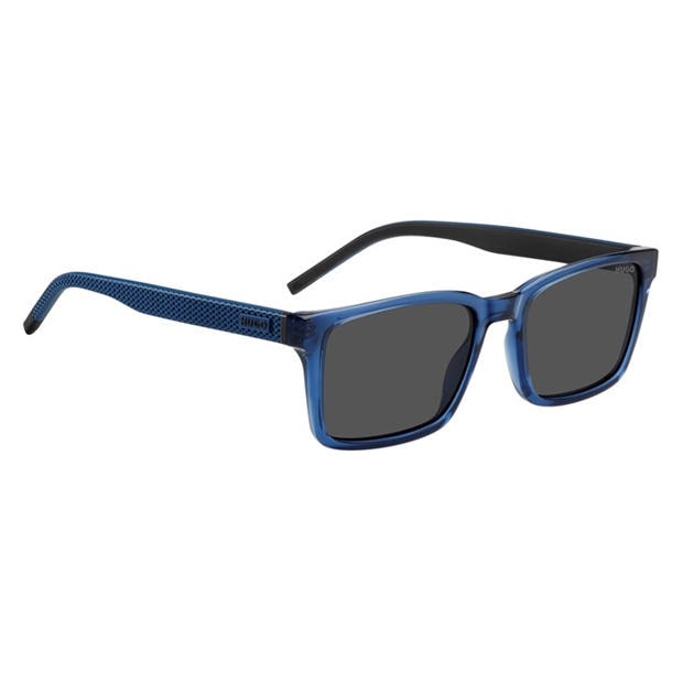 Blue - Hugo - Men's Rectangular Wayfarer Sunglasses