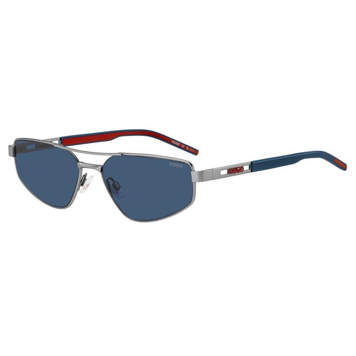 Hugo Men's Silver Rectangular Sun Round Sunglasses, Sports Direct