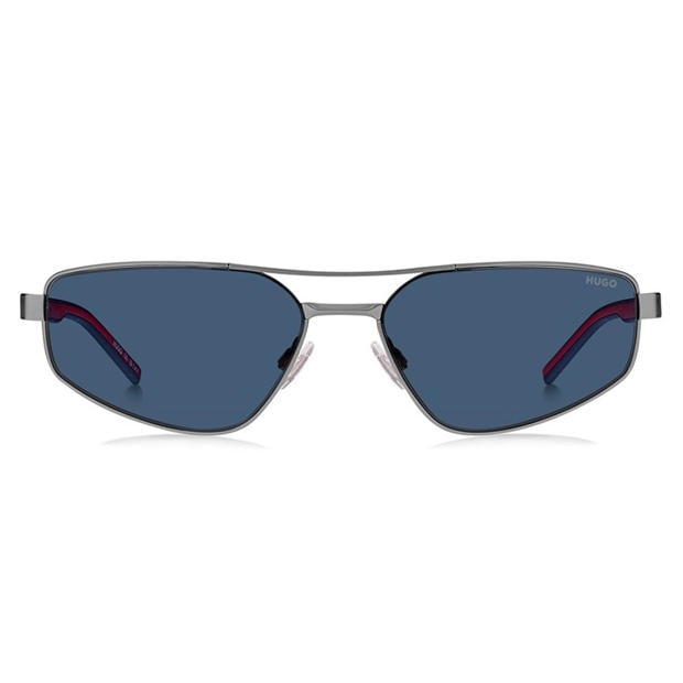 Matte Ruthenium - Hugo - Men's Rectangular Sun Round Sunglasses