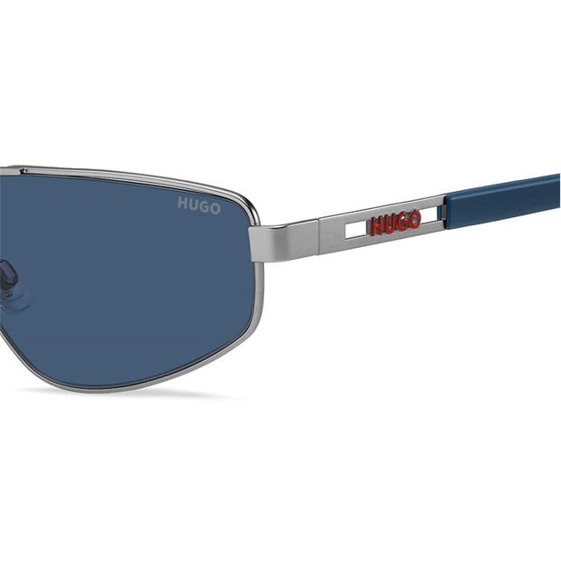 Matte Ruthenium - Hugo - Men's Rectangular Sun Round Sunglasses