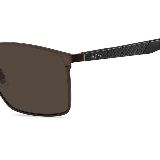 Matte Brown - Boss - Men's Rectangular Wayfarer Sunglasses