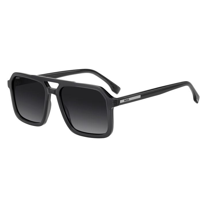Boss Men's Grey Square Rectangle Sunglasses, Sports Direct