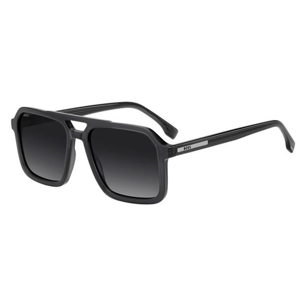 Grey - Boss - Men's Square Rectangle Sunglasses
