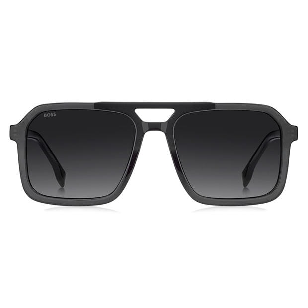 Grey - Boss - Men's Square Rectangle Sunglasses