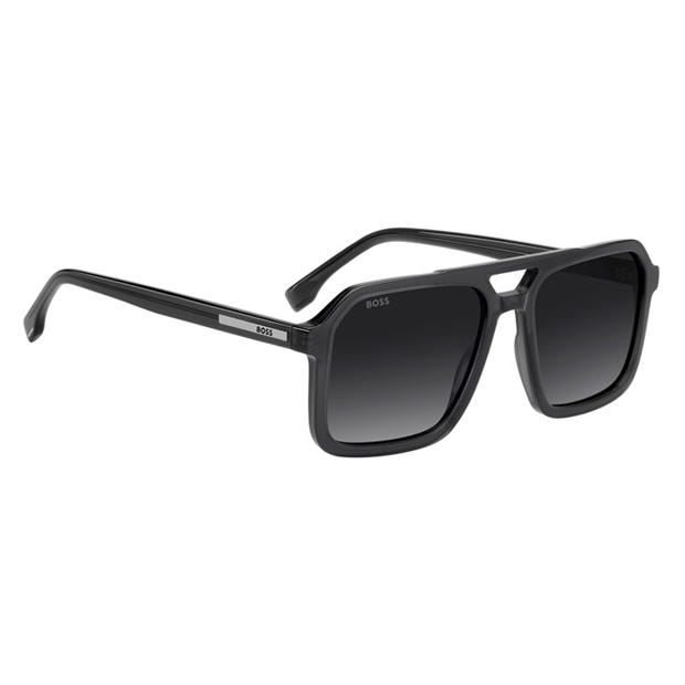 Grey - Boss - Men's Square Rectangle Sunglasses