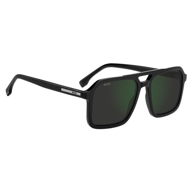 Black - Boss - Men's Square Rectangle Sunglasses
