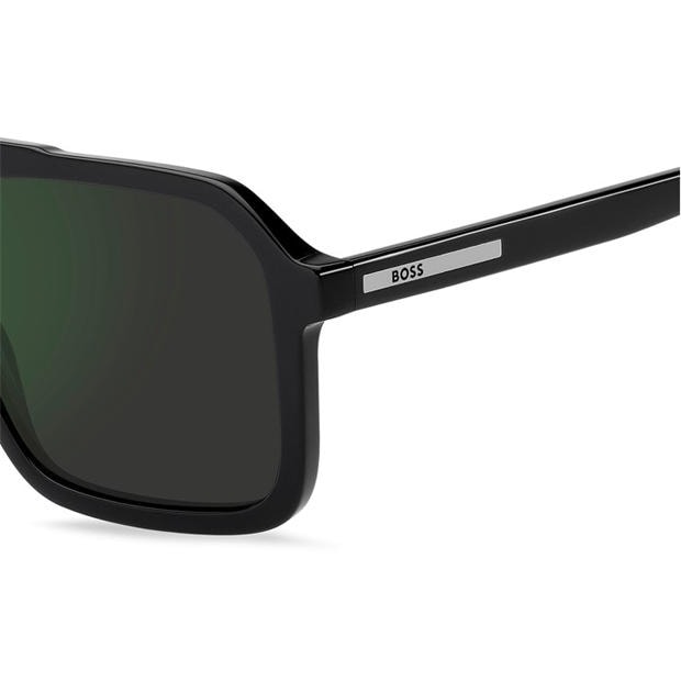 Black - Boss - Men's Square Rectangle Sunglasses