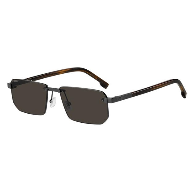 Dark Ruthenium - Boss - Men's Rectangular Sunglasses