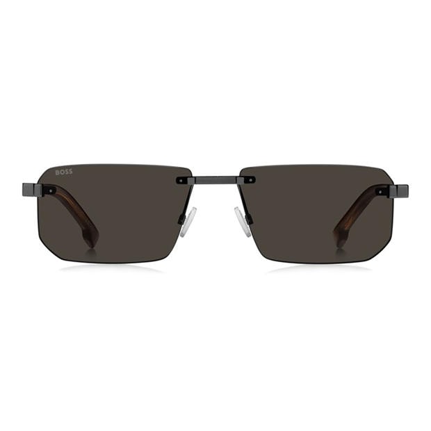 Dark Ruthenium - Boss - Men's Rectangular Sunglasses