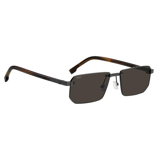 Dark Ruthenium - Boss - Men's Rectangular Sunglasses