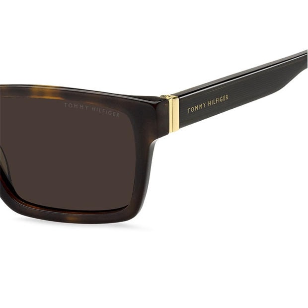 Havana - Tommy Hilfiger - Men's Rectangular Sunglasses