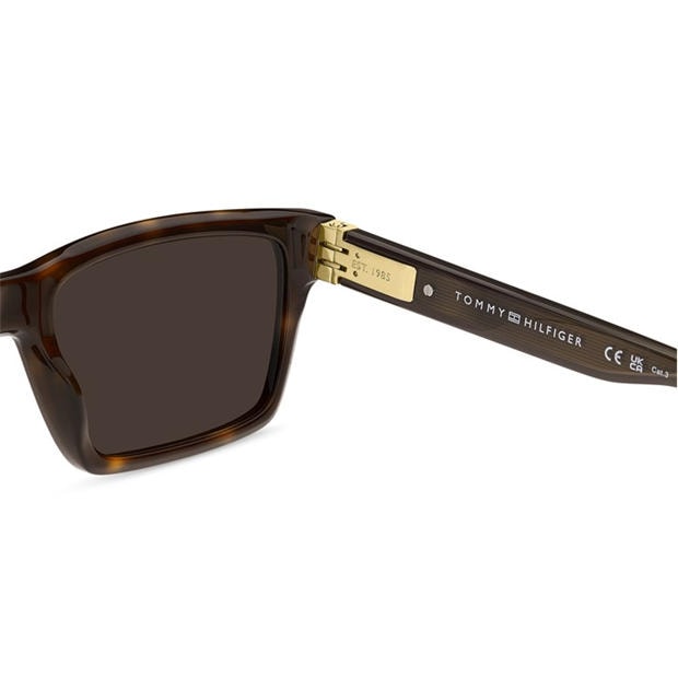 Havana - Tommy Hilfiger - Men's Rectangular Sunglasses
