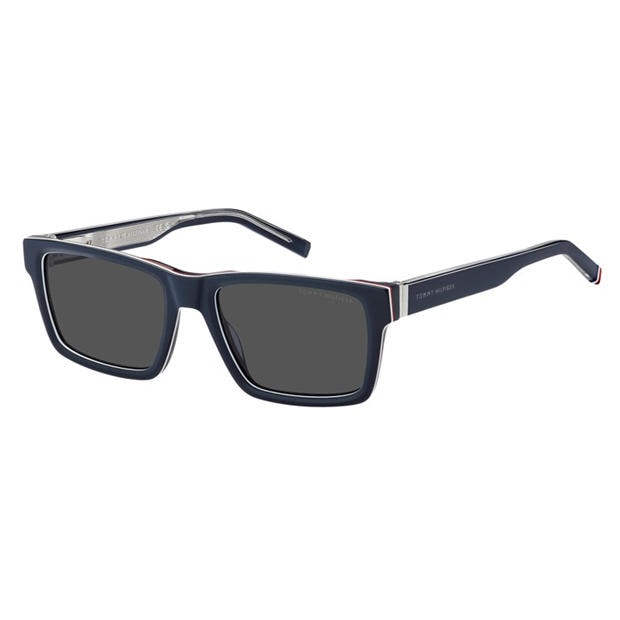 Blue - Tommy Hilfiger - Men's Rectangular Sunglasses