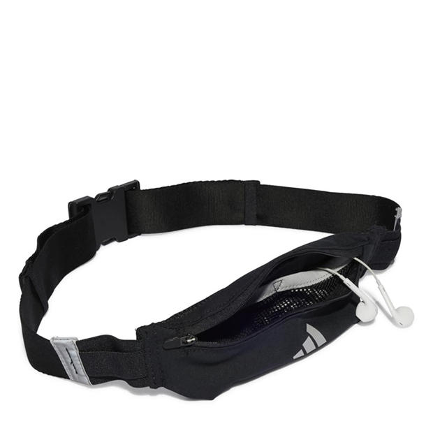 Black/Silver - adidas - Run Belt Running Unisex Adults