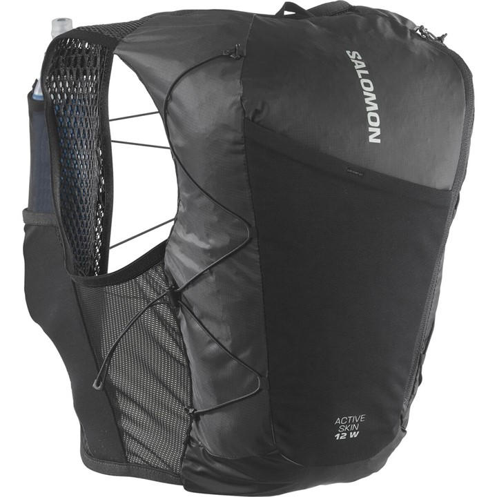 Salomon Women's Black Active Skin 12L Running Vest in Size L, Sports Direct