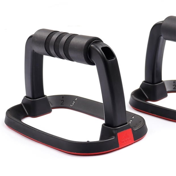 Black - adidas - Ergonomic Grip Push Up Grips