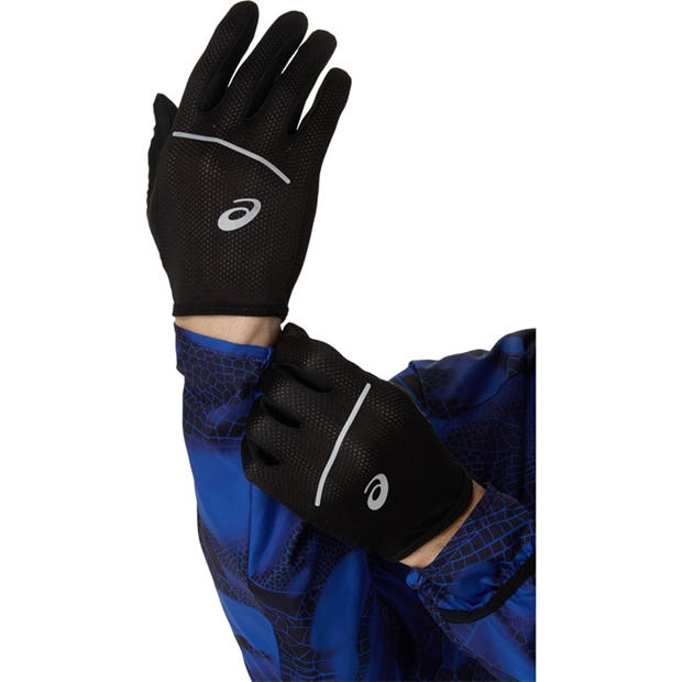 Black - Asics - Performance Run Gloves Running Glove Mens