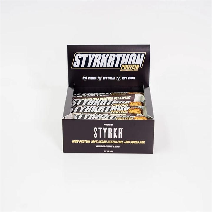 Styrkr  Brown Styrkrthon Bars - Box Of 12, Sports Direct
