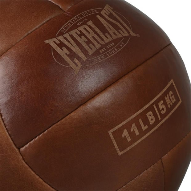 5Kg - Everlast - Everlast 1910 Pro Leather Medicine Ball