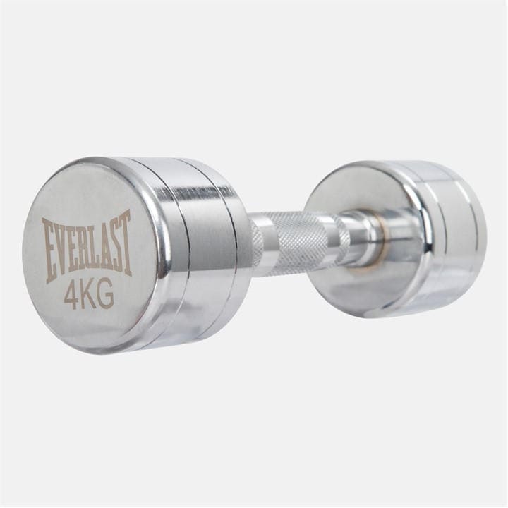 Everlast  Silver Chrome Dumbbell, Sports Direct