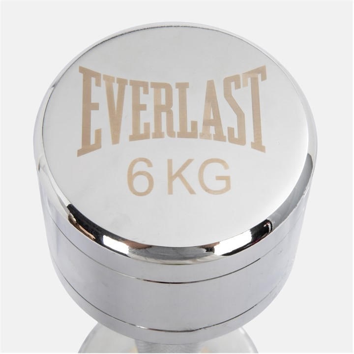 Everlast  Silver Chrome Dumbbell, Sports Direct