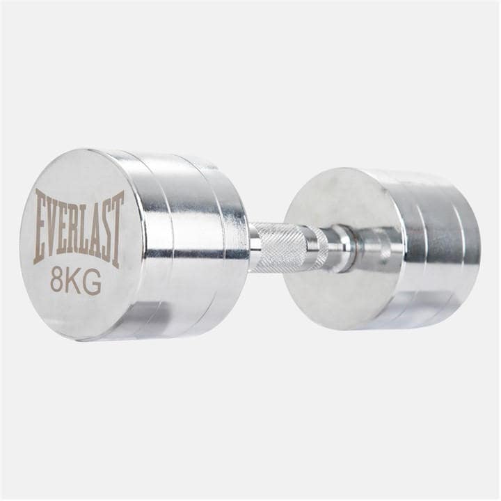 Everlast  Silver Chrome Dumbbell, Sports Direct