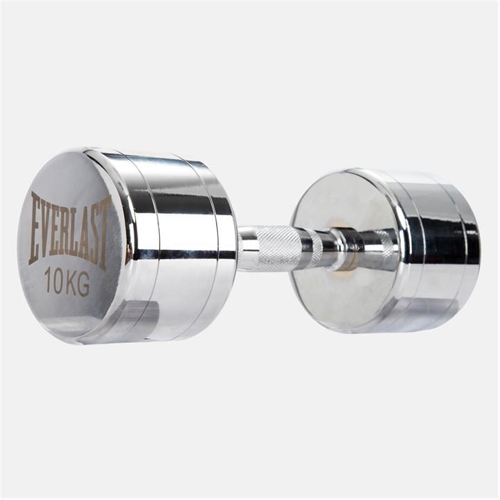 Everlast  Silver Chrome Dumbbell, Sports Direct