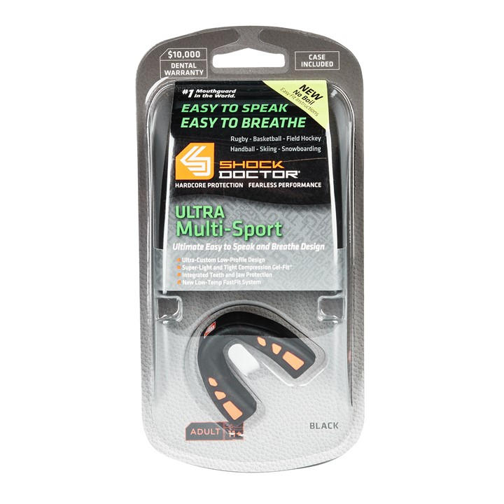 Shock Doctor  Black Ultra -Sport Mouthguard in Size Junior, Sports Direct