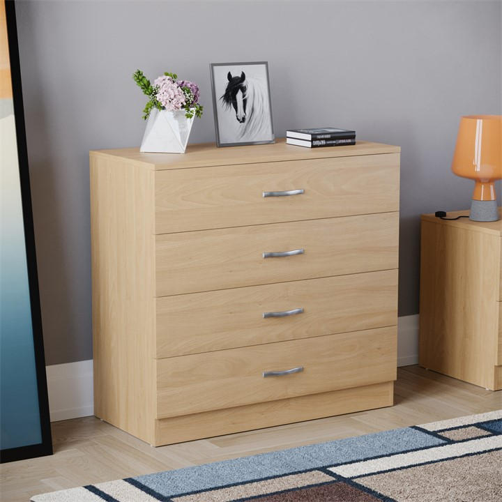 Lassic  Beige Vida Designs Riano 4 Drawer Chest, Sports Direct