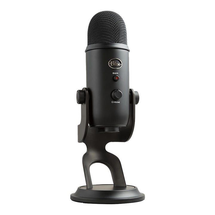 Blue Unisex Black Yeti Usb Streaming Microphone - Out