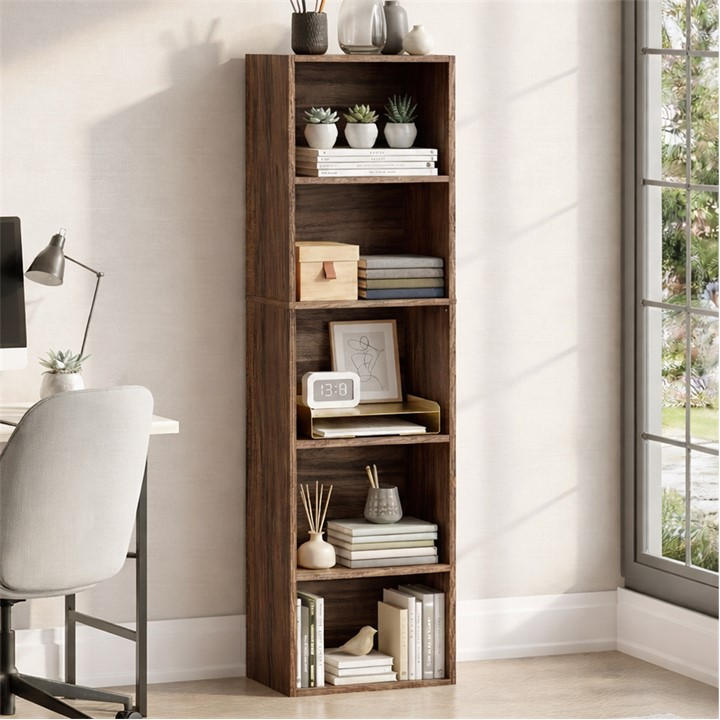 Lassic  Brown Vida Designs Oxford 5 Tier Cube Bookcase, Sports Direct