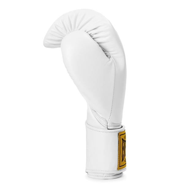 White - Everlast - 1910 Pro Leather Hook and Loop Boxing Gloves