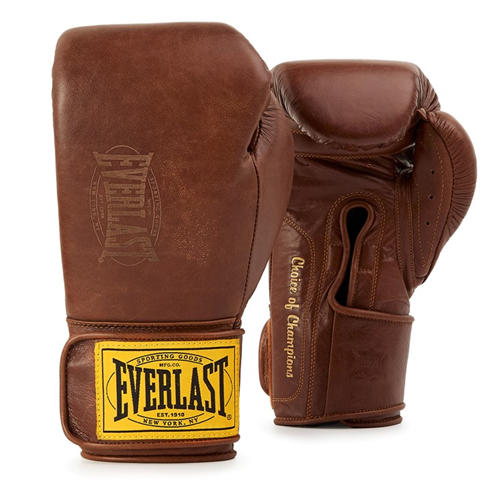Everlast - 1910 Pro Leather Hook and Loop Boxing Gloves