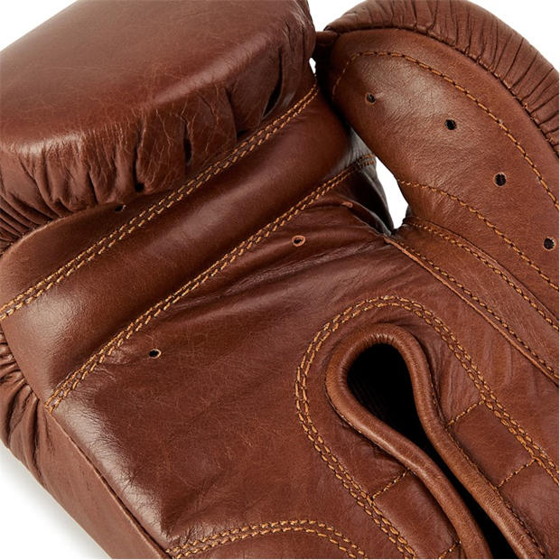 Brown - Everlast - 1910 Pro Leather Hook and Loop Boxing Gloves
