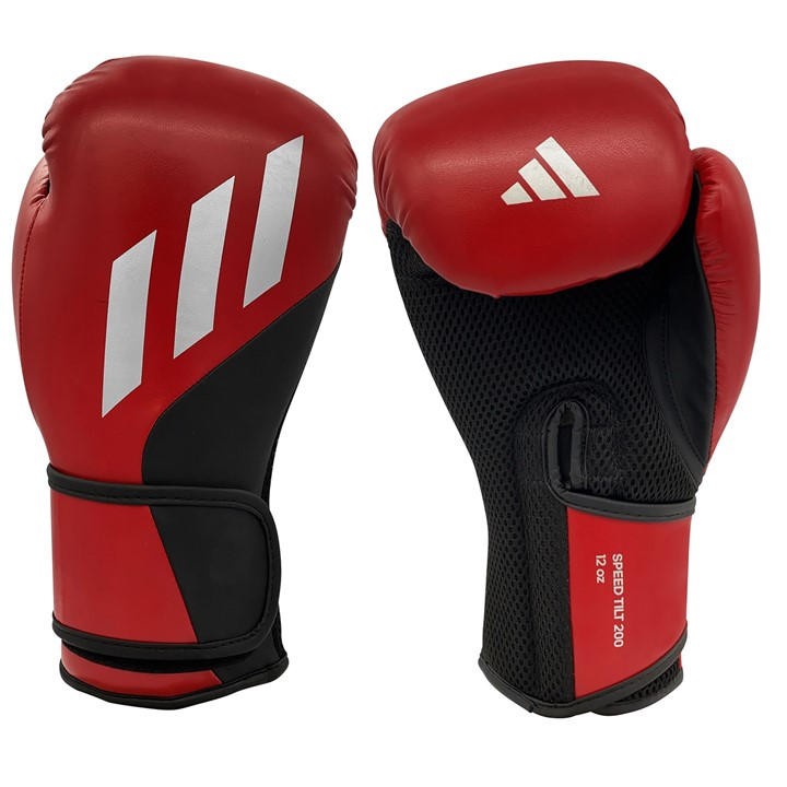Adidas  Red Speed 200 Tilt Boxing Gloves in Size 16oz, Sports Direct