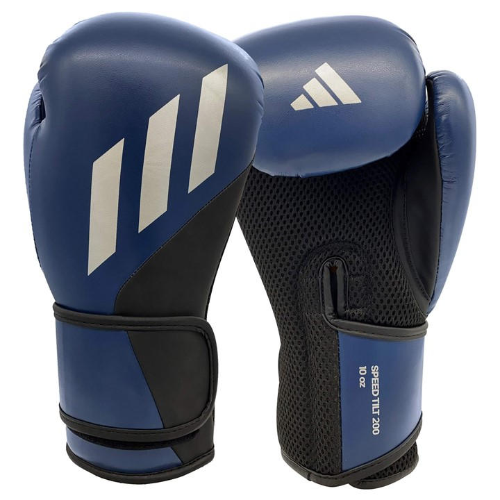Adidas  Blue Speed 200 Tilt Boxing Gloves in Size 10oz, Sports Direct