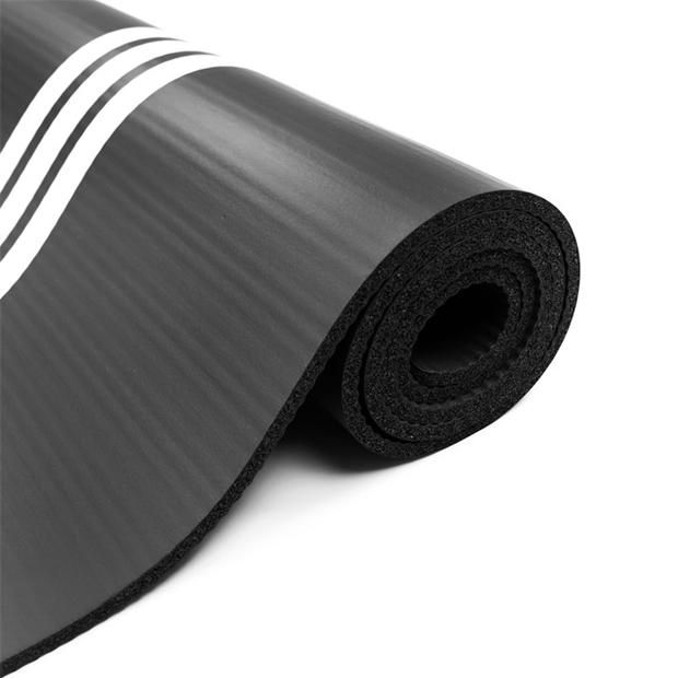 Black - adidas - 8mm NBR Gym Mat with Carry Strap