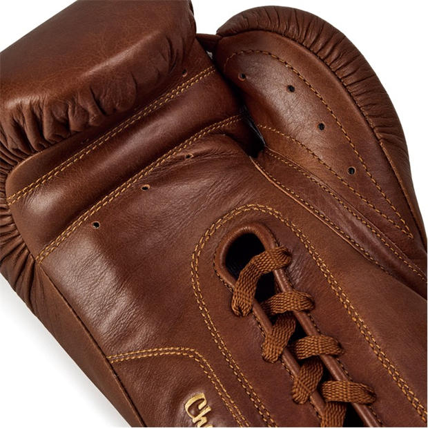 Brown - Everlast - 1910 Pro Leather Laced Boxing Gloves