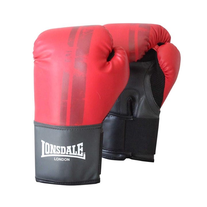 Lonsdale  Red Contender Boxing Gloves in Size Junior, Sports Direct